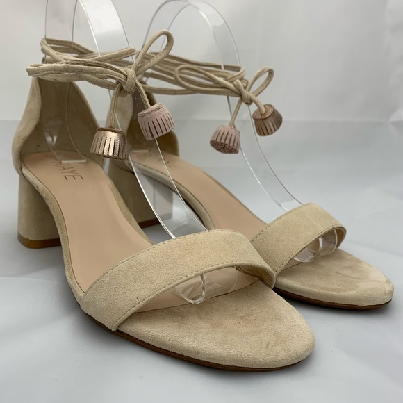 NEW Raye Aubrey Heeled Sandal in Nude - Picture 4 of 7